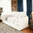Upholstered Daybed with Trundle ,Velvet Sofabed with USB Charging Ports-1831174058
