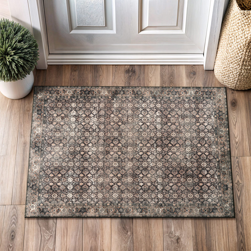 Jeeven Washable Oriental Indoor Rug, Rectangle 2' x 3'