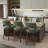 Bisto Upholstered Counter Height Bar Stool with Solid Wood legs-222826447
