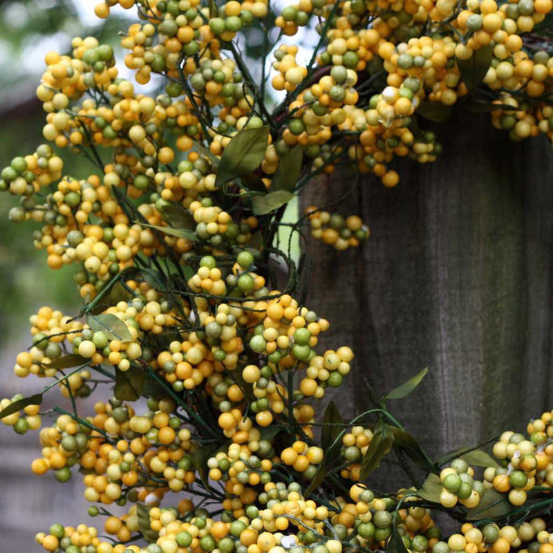 Couronne de baies 24 po, Jaune doré
