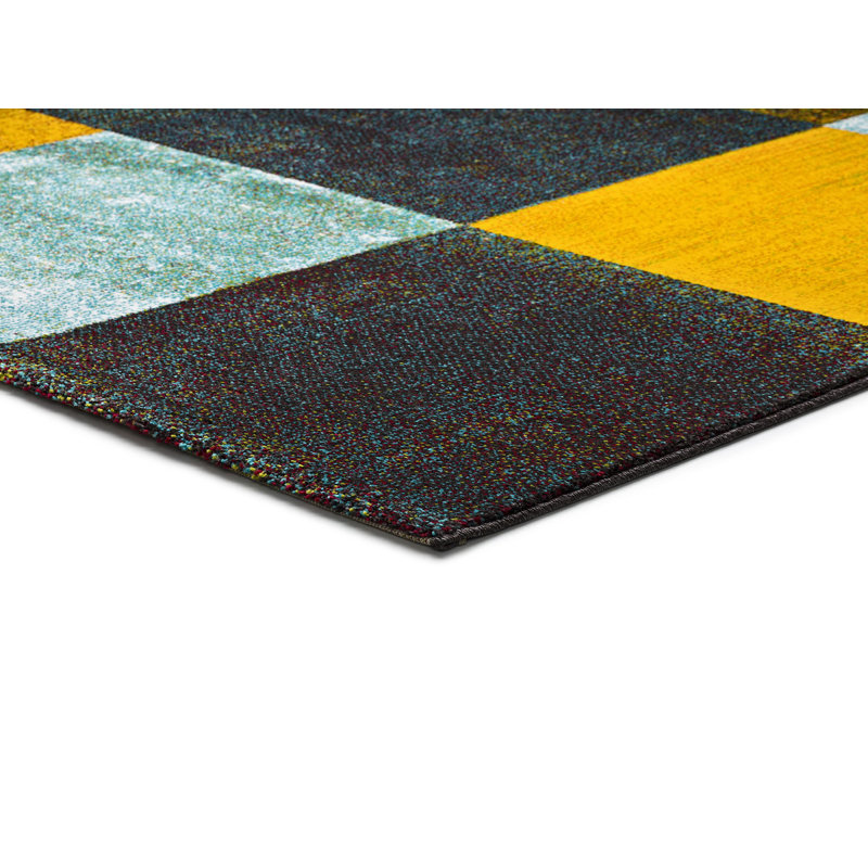 Moten Geometric Area Rug, Rectangle 80 x 150cm