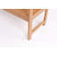Banc minimaliste en bois de teck avec acier inoxydable 304