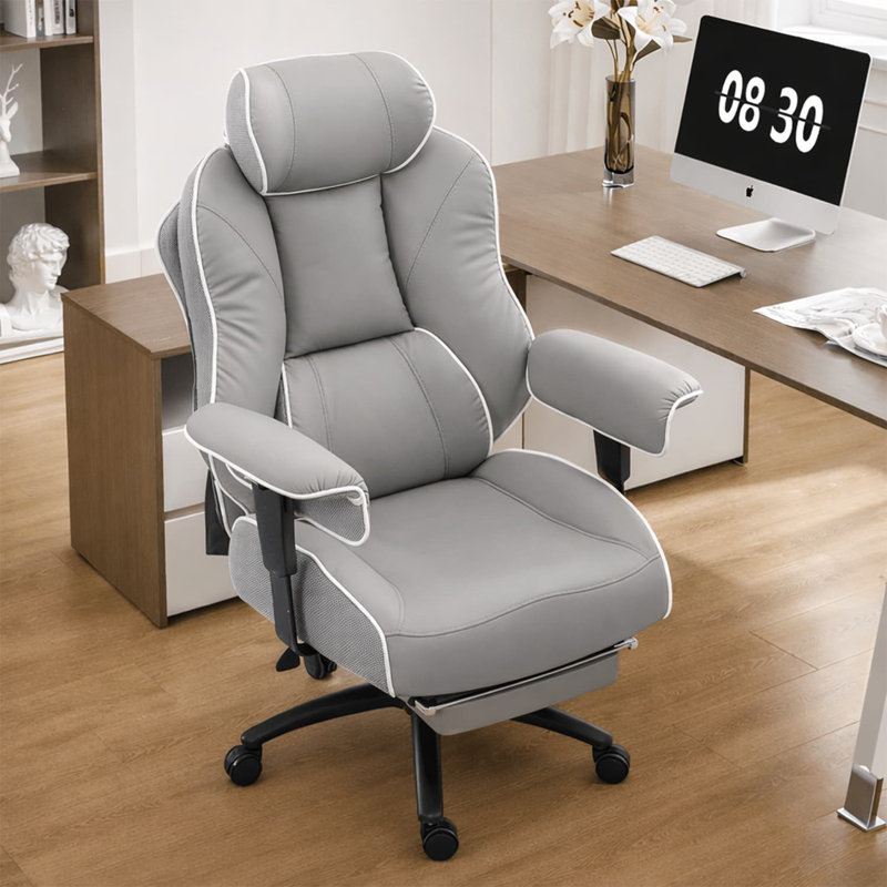 Big & Tall High-Back Ergonomic Office Chair, Gray