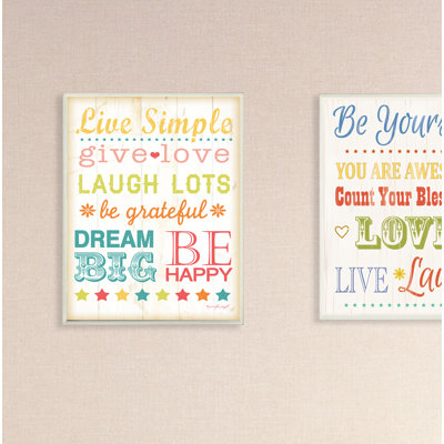 Impression papier « Live simple »