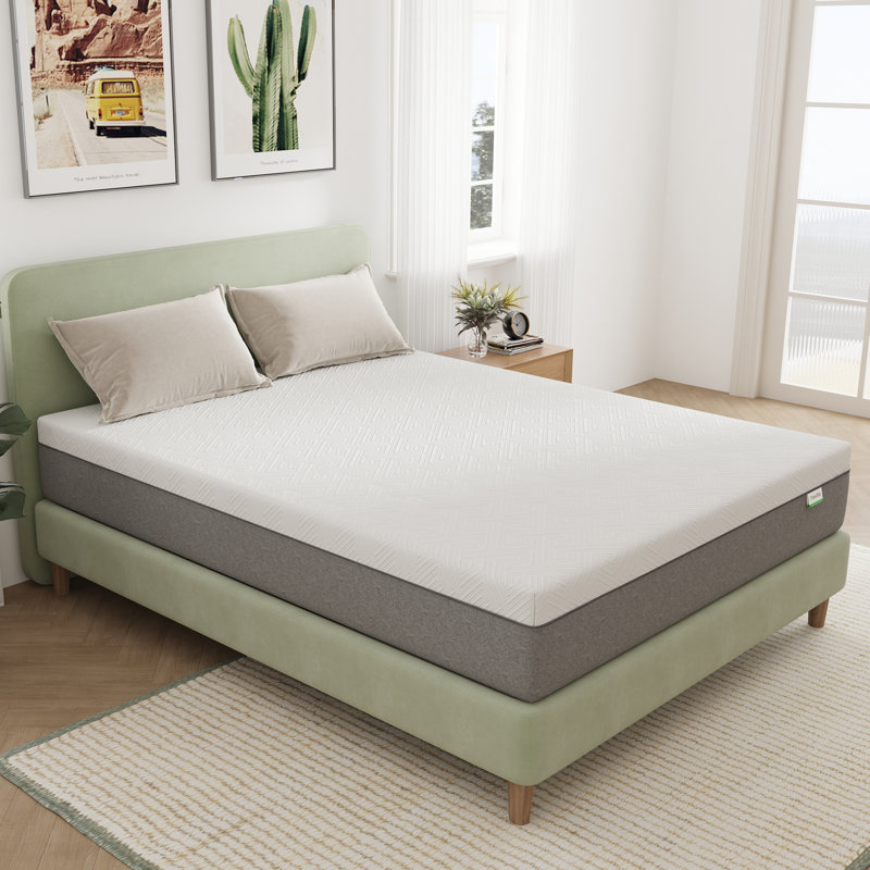 Matelas en mousse à mémoire de forme imprégnée de gel mi-ferme de 12 po, Très grand californien