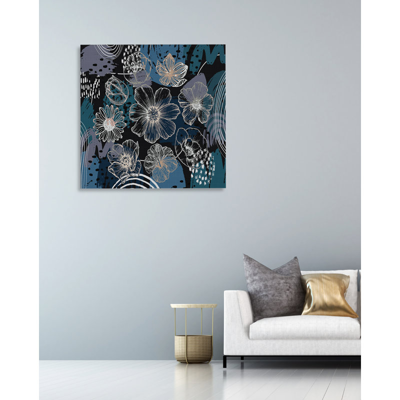 " Boho Bloom II ", 36" H x 36" W x 1.5" D