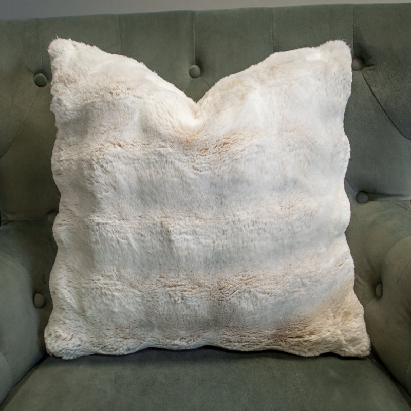 Coussin décoratif double face Thomas Collection® Plush High Low Neutral Puff, tailles assorties, 18" x 18"