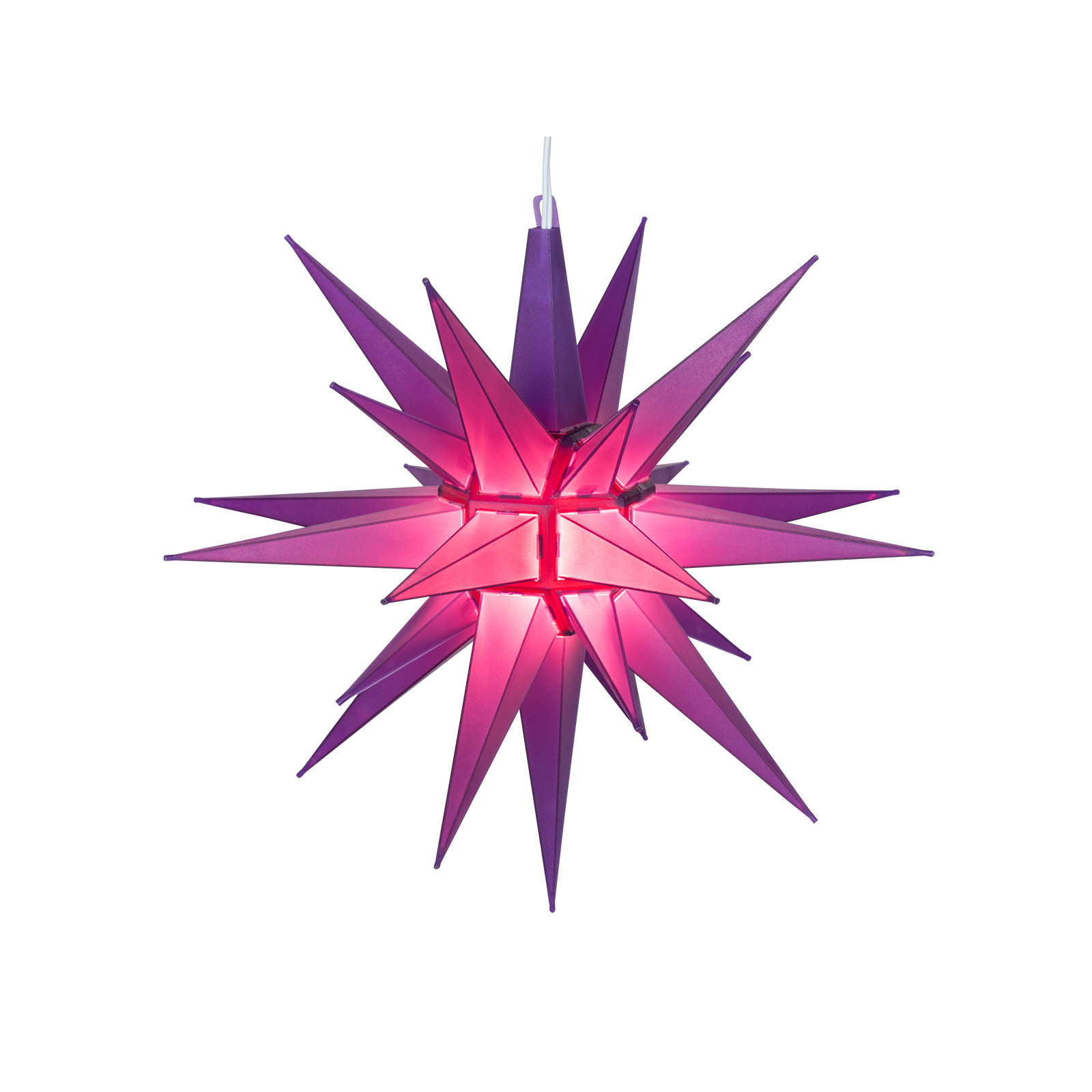 Moravian Star Lighted Display, Purple