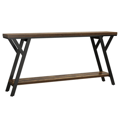 2-Tier Console Sofa Table, Entryway Accent Couch End Table | Gift Idea