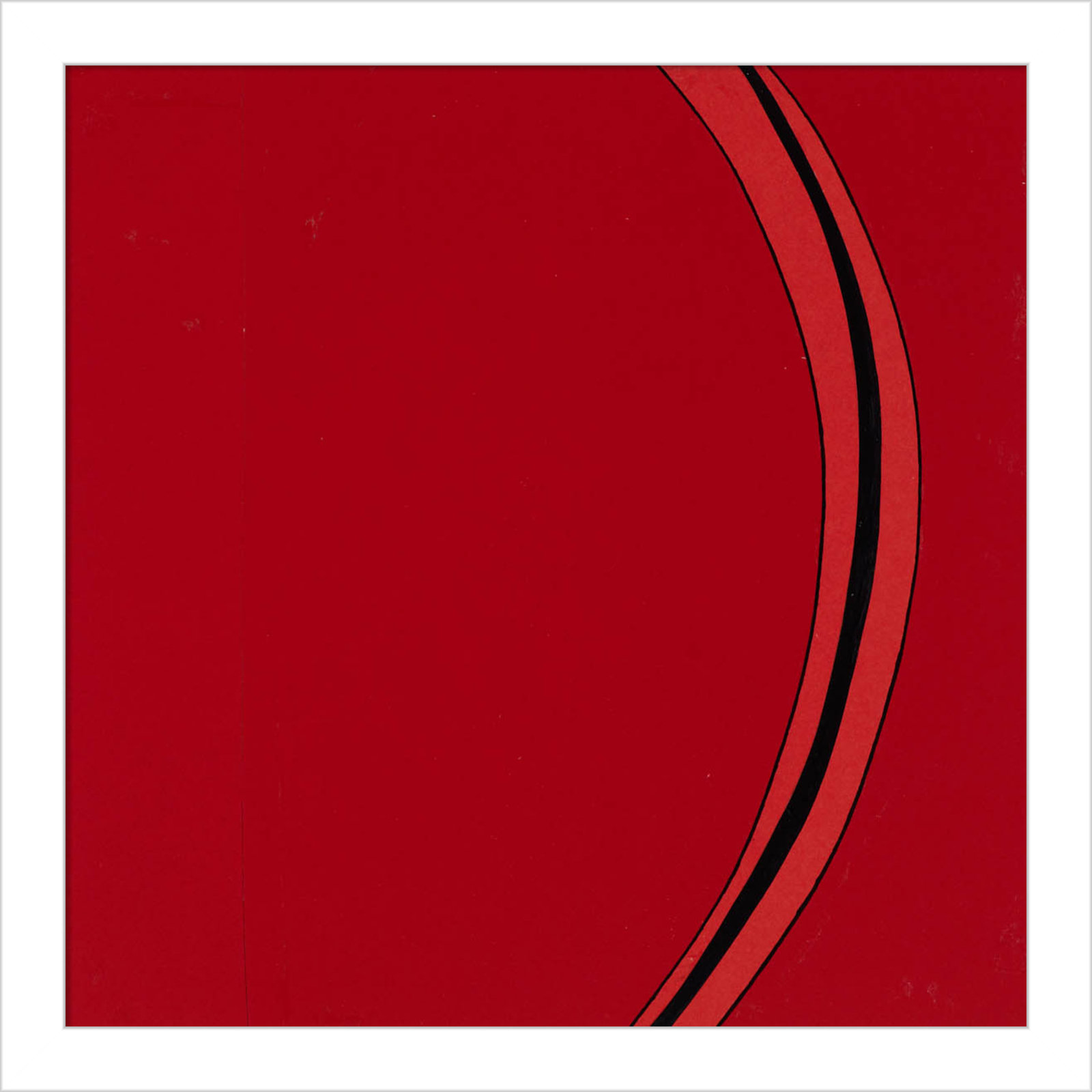 Segment Print by Alex Dunn, White, 13" H x 13" W