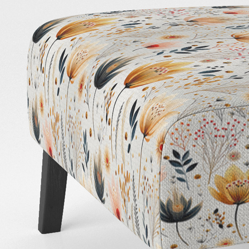 Fauteuil de chambre rembourré jaune Cottage Cottage
