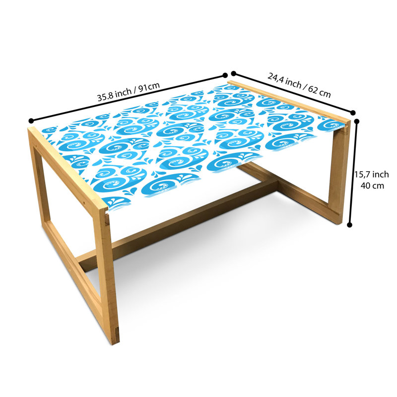Jakke Sled Coffee Table, 90cm H x 62cm W x 40cm D