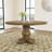 Rustic Honey Round Wood Dining Table