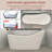 55'' x 28'' Freestanding Soaking Tub Acrylic Bathtub with Overflow