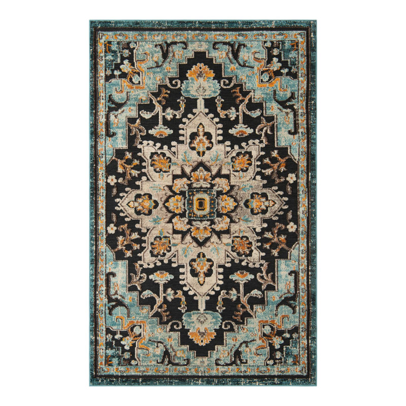 Wrought Studio Sidi Marelda Indoor/Outdoor Area Rug, Rectangle 5 pi 3 po x 8 pi