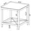 Ensemble de table basse et de table de bout chromées 2 pièces