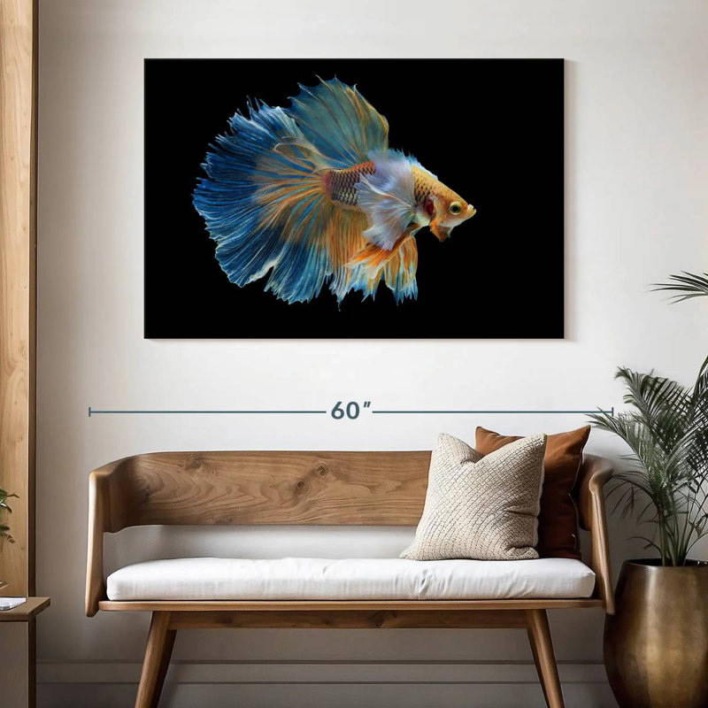 Brampt Sublime Fighter Fish, 32" H x 48" W
