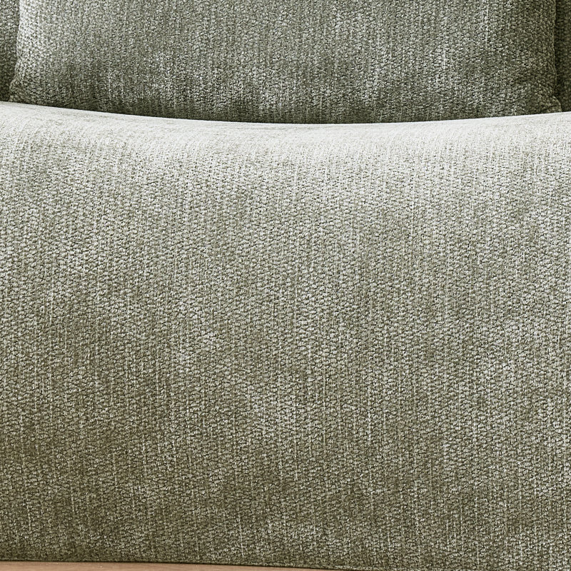 Chaise rembourrée sans accoudoirs, Beige