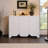 47.2'' W Elegant Sideboard With Drawer And Curved Shape Doors
