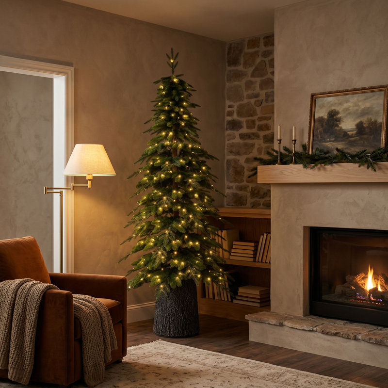 Sapin de Noël alpin mince - 7,5 pi