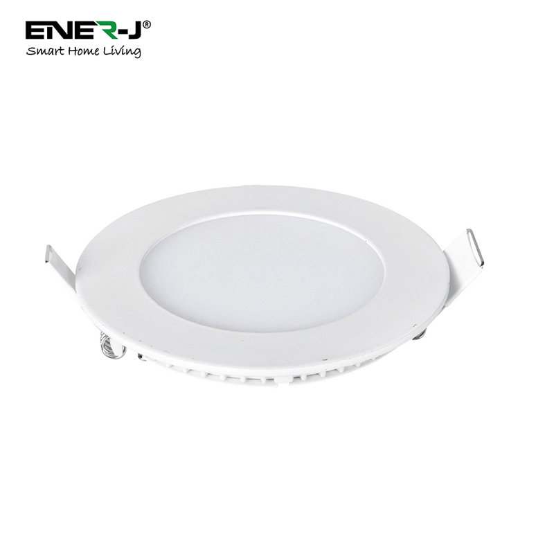 6W Recessed Round LED Mini Panel Downlight, 120mm Diameter, 105mm Hole Size, 2 Years Warranty