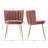 Chele Modern Velvet Upholstered Dining Chairs Accent Chairs with Curved Back & Gold Metal Legs for Kitchen Vanity Bedroom -469839651