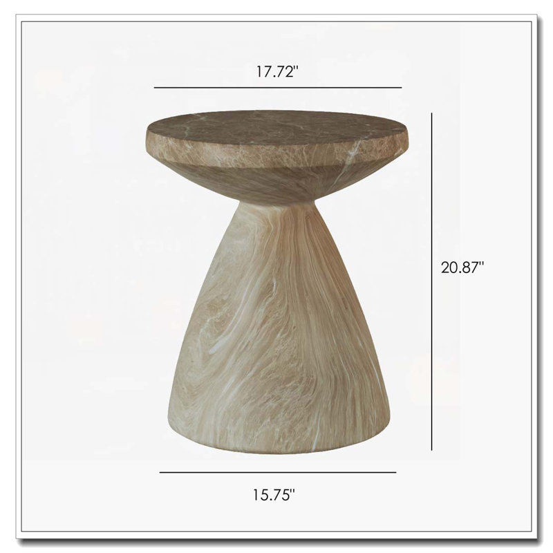 Outdoor Patio Accent Table Side