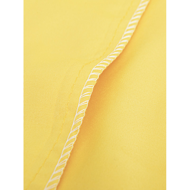 Microfiber Fitted Sheet, Yellow, Queen