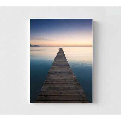 Blue Jetty Print: Home Wall Decor