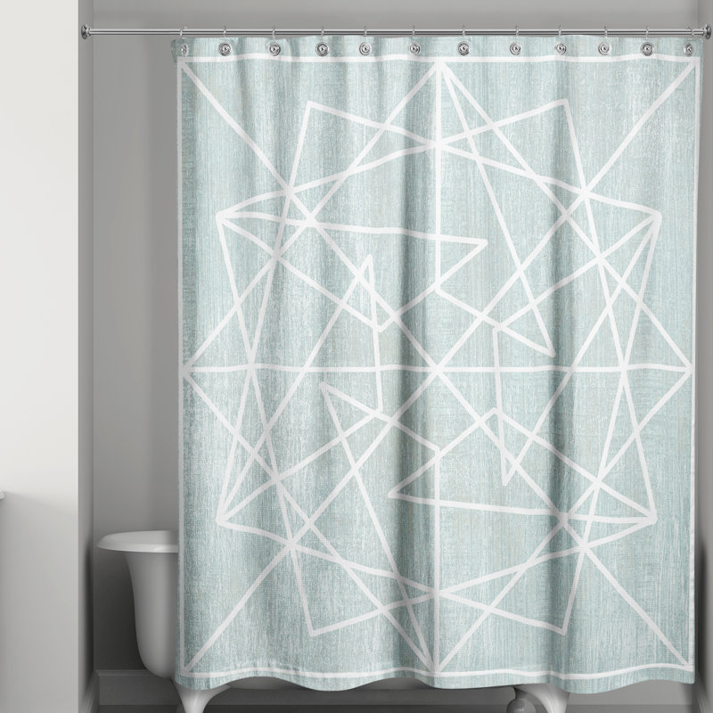 Millette Geometric Shower Curtain