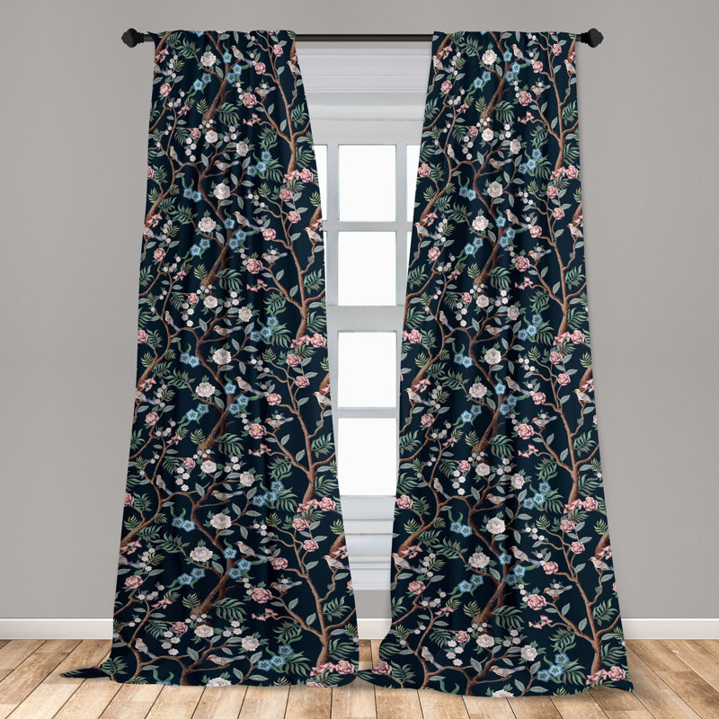 Semi Sheer Curtain Pair, 63" W x 56" L