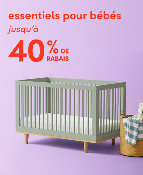 Essentiels pour chambre de bébé jusqu'à 40 % de rabais.