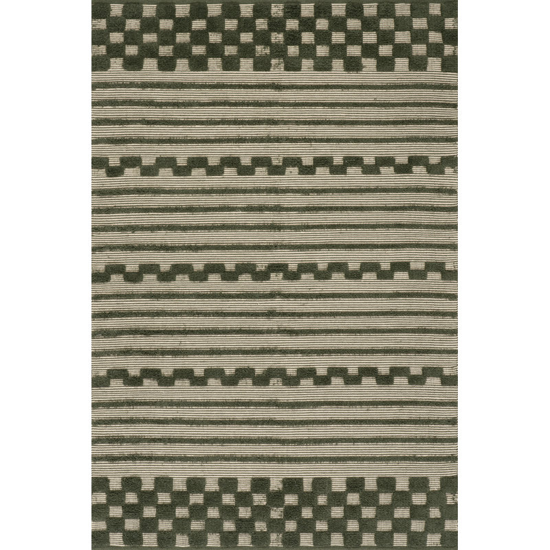 Tapis tissé à la main Carmeon Hamilton Nubi, Rectangle 8 pi 6 po x 11 pi 6 po