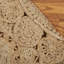 Tapis allemand en jute / sisal brun tressé à la main German-15209105