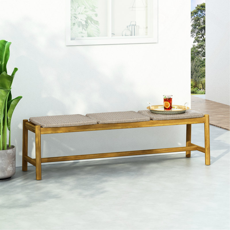 3 Seater Bench, Beige
