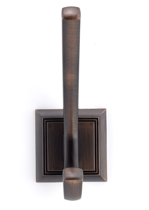Transitional Metal Wall Hook, Brushed Oil-Rubbed Bronze