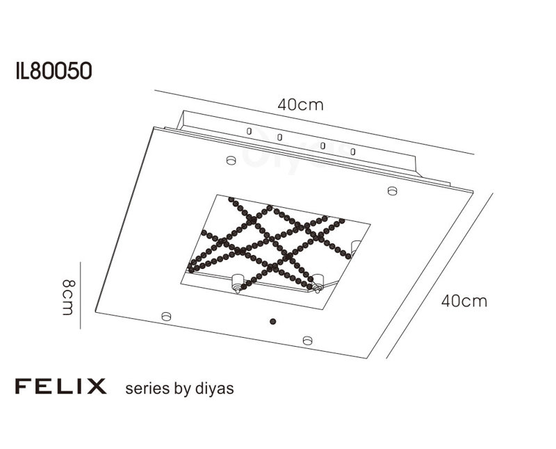 Tremper Crystal & Glass LED Flush Mount