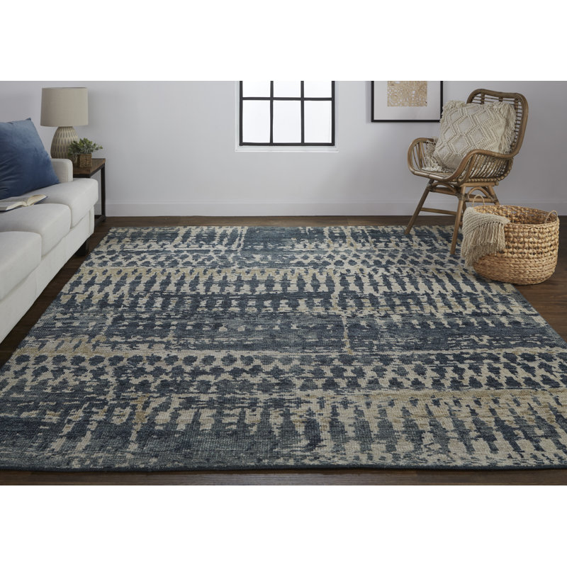 Palomar Wool Abstract Area Rug, Rectangle 2' x 3'
