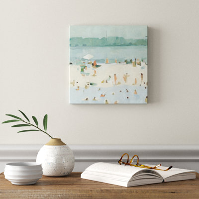 Sea Sandbar I by Emma Scarvey - Wrapped Canvas Painting