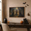 «Three Witches with Glowing Orbs in Misty Forest», art mural sur toile-1510200925