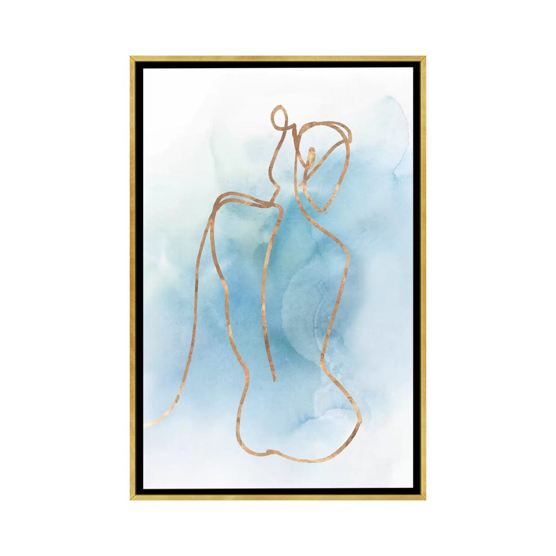 Figurative I par Isabelle Z - impression d'art graphique, Aucun mat, H 26 po x l 18 po x 1,5 po, Toile encadrée d'or