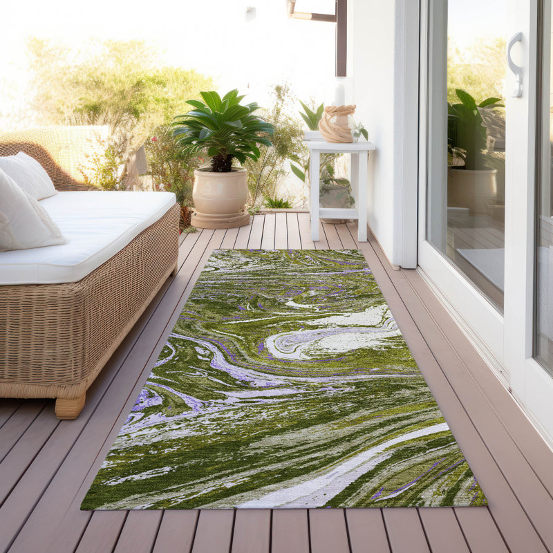  Machine Washable Indoor/Outdoor Chayden ACN1061 Rug, Runner 2'3" x 7'6"