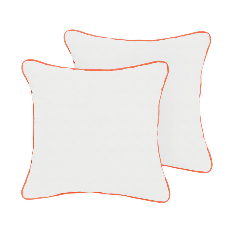 Adel Reversible Throw Pillow, 16" W x 16" D, Tan