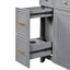 Meuble-lavabo de salle de bain avec lavabo en céramique, armoire de rangement à cadre en bois avec portes à fermeture douce, tablettes réglables, 3 tiroirs-2003945127