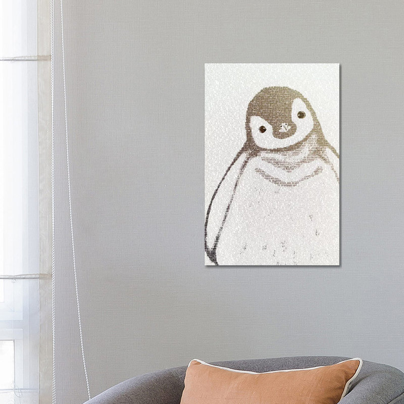 The Intellectual Penguin II by Paula Belle Flores - Wrapped Canvas Painting, 66.04 cm H x 45.72 cm W