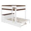 Lit superposé avec lit gigogne, rangement et bureau-568680859-568680860