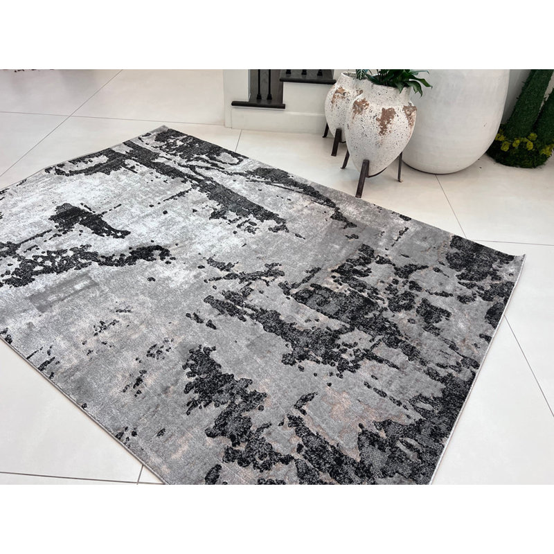 Tapis rectangulaire Donovyn avec envers antidérapant, Rectangle 5 pi 4 po x 7 pi 8 po
