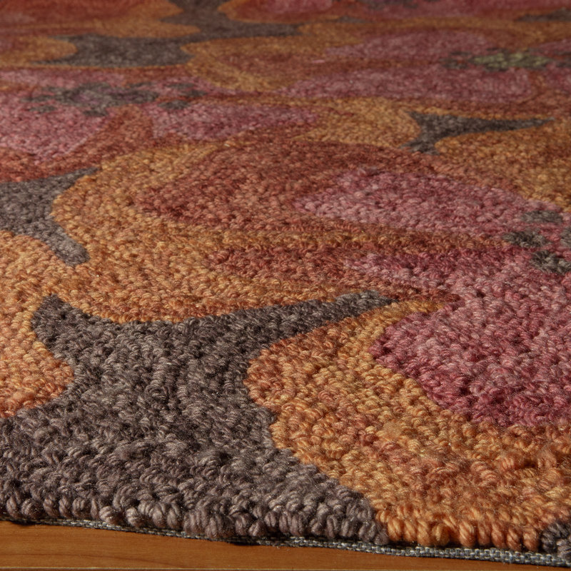 Tapis floral crocheté à la main Marmolejo, Rectangle 3 pi 6 po x 5 pi 6 po