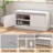 8 Pair Shoe Storage Bench