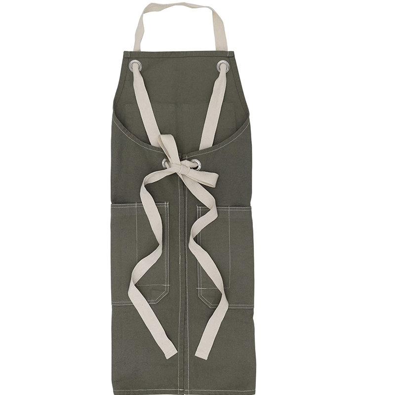 Solid Colour Cotton Apron Sets, Green